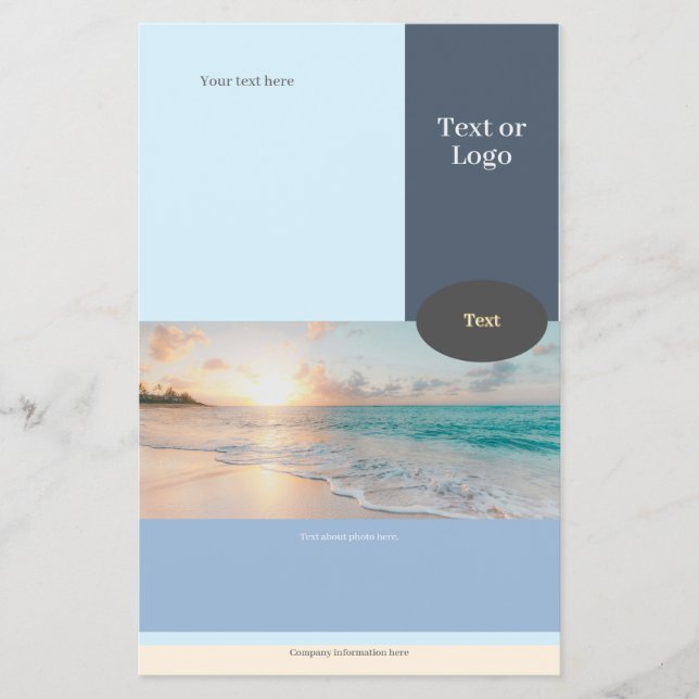 Customised Flyer in Fresh & Organic Colours (Front)