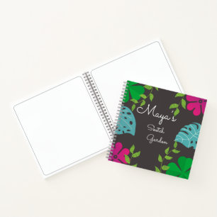 Customised Forest theme Spiral Sketch Notebook