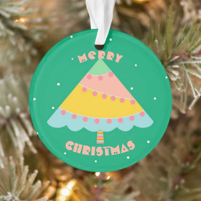 Customised Foto Christmas Tree Ornament (Tree)