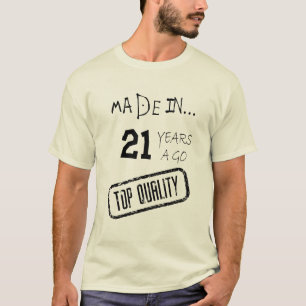 Customised funny birthday t-shirt for man