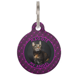 Customised Fur Parent Gift Ethnic Print Pet Tag