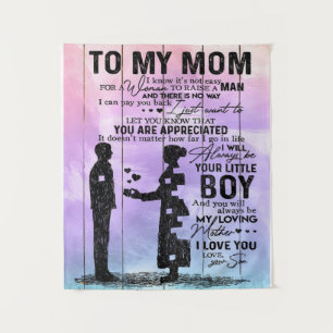 Customised Gift For Family, Cute Present To Mum Tapestry