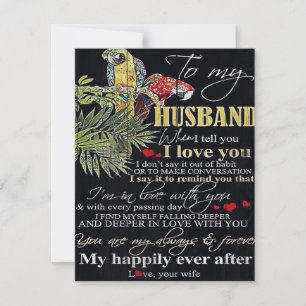 Customised Gift For Family To My Husband Present Invitation