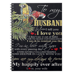 Customised Gift For Family To My Husband Present Notebook