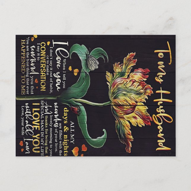 Customised Gift For Husband | Best gift for man Postcard (Front)