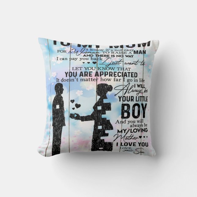 Customised Gift For Mum, Cute Quotes Present, Cushion (Front)