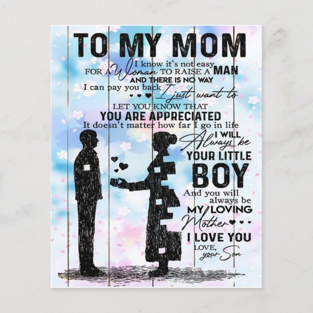 Customised Gift For Mum, Cute Quotes Present, Flyer (Front)