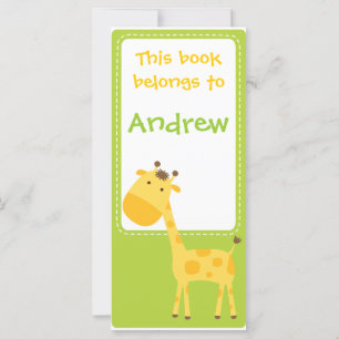 Customised*Giraffe Bookmarks Book
