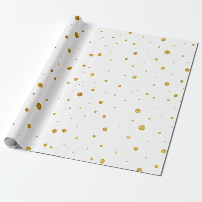 Customised Gold Foil Luxury Pattern Wrapping Paper (Unrolled)