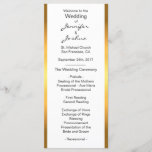 Customised Gold Foil White Design Wedding Programs Programme<br><div class="desc">Greet your guests at your wedding ceremony with these elegant customisable programs.  Gold foil ombre and white design DIY templates for you to edit as you wish.</div>