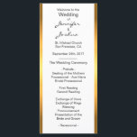 Customised Gold Foil White Design Wedding Programs Programme<br><div class="desc">Greet your guests at your wedding ceremony with these elegant customisable programs.  Gold foil ombre and white design DIY templates for you to edit as you wish.</div>