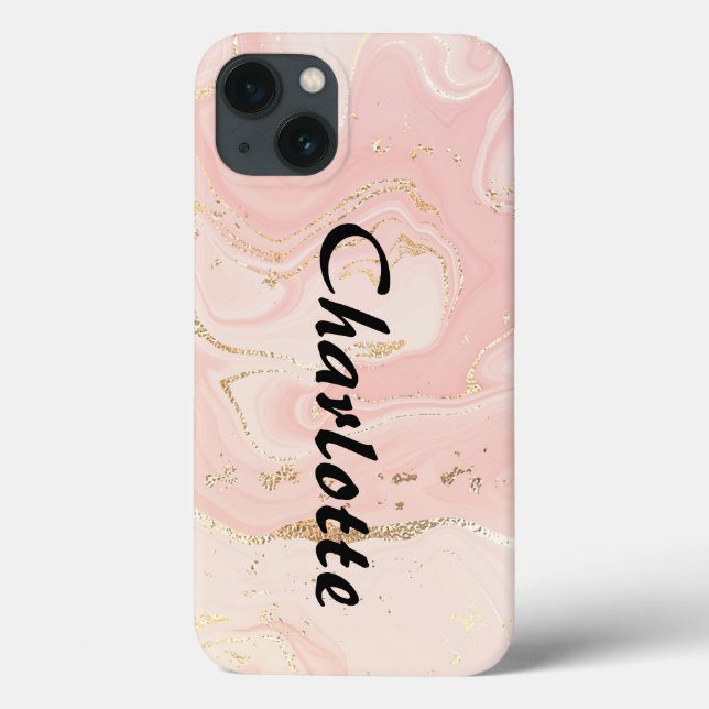 Customised Gold Pink Marble  Case-Mate iPhone Case (Back)