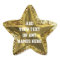 Customised Gold Star On Gold Sequins Star Sticker