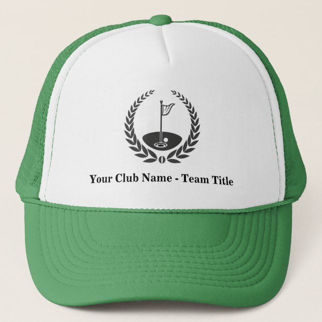 Customised Golf Hat for Golf Team / League (Front)