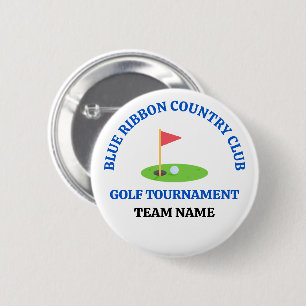 Customised Golf Tournament Country Club Golfer 6 Cm Round Badge