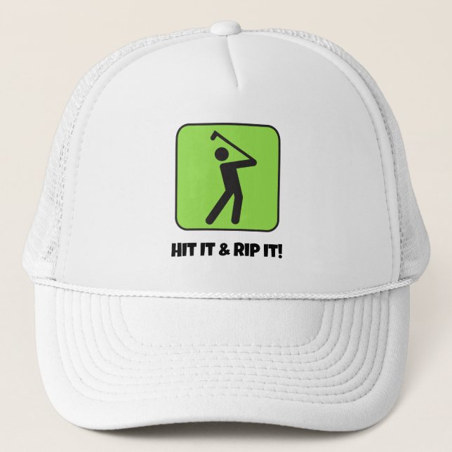 Customised Golfer's Trucker Hat (Front)