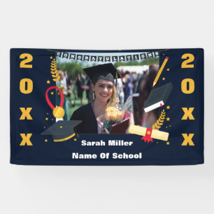 customised graduation 2023 with name and Photo Banner