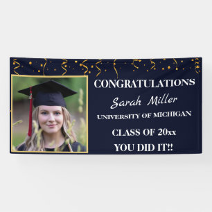 customised graduation 2024 with name and Photo Banner
