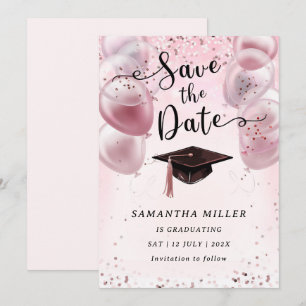 Customised Graduation Party Save the Date Invitation