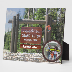 Customised Grand Teton Photo Souvenir Plaque