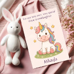 Customised Great Granddaughter Birthday Poem Card<br><div class="desc">Make your great-granddaughter’s day even more magical with this personalised unicorn greeting card, featuring a rainbow-maned unicorn, twinkling stars, and a heartfelt poem customised with her name. This whimsical design is perfect for birthdays, with some creative adjustments, special occasions or simply reminding her how truly loved she is. A keepsake-worthy...</div>