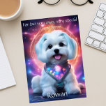 Customised Great Niece with Dog Birthday Poem Card<br><div class="desc">Personalise your own greeting and even your poem for your great niece. They are extremely hard cards to find, but not here! Adorable Maltese is perfect for your beloved young lady, but you can always change it to your own photo of her real dog, too! Personalise it using our Design...</div>