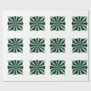 Customised Green Metallic Celtic Knot Wrapping Paper