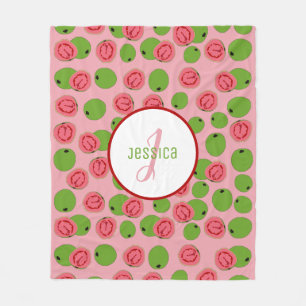 Customised Guava Fruit Pattern  Fleece Blanket