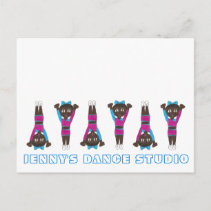 Customised Gym Dance Studio Gymnastics Acrobatics Postcard