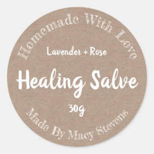 Customised Healing Salve Label