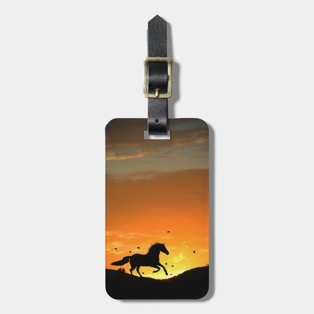 Customised Horse Luggage Tag (Front Vertical)