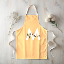 Customised initials Neutral modern orange