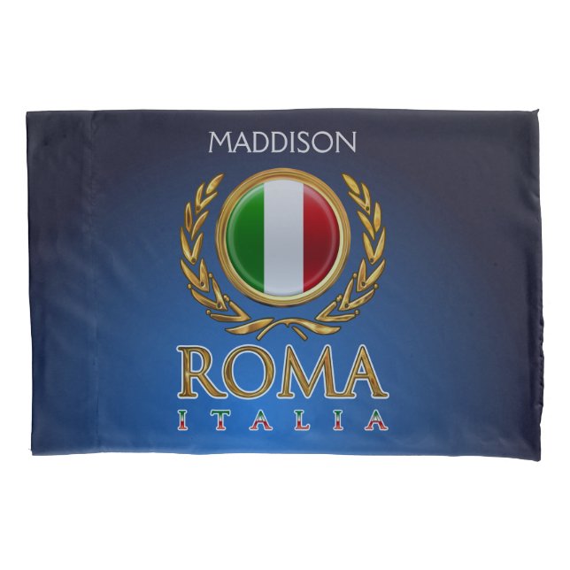 Customised Italian Flag Pillowcase (Front)