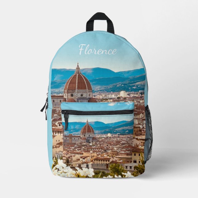 Customised Italy Florence Photography Printed Backpack (Front)