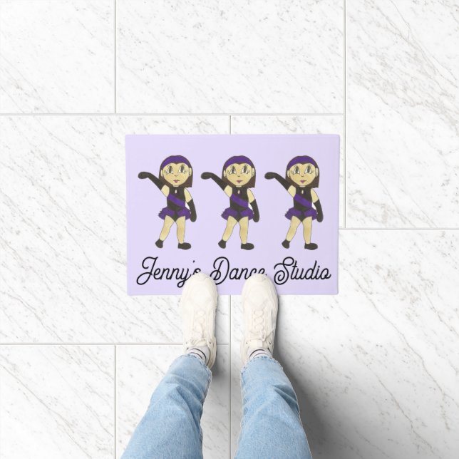 Customised Jazz Dancer Dance School Studio Teacher Doormat (Indoor)