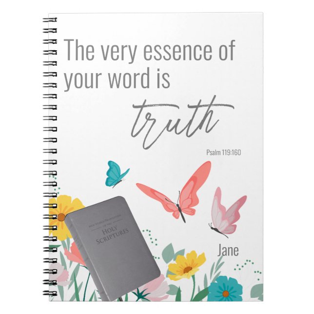 Customised JW 2023 year text Psalm 119:160  Notebo Notebook (Front)