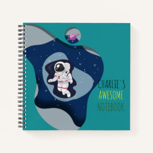 Customised kid Astronaut Notebook