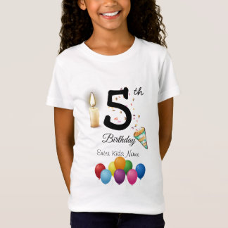 Customised Kids Birthday  T-Shirt