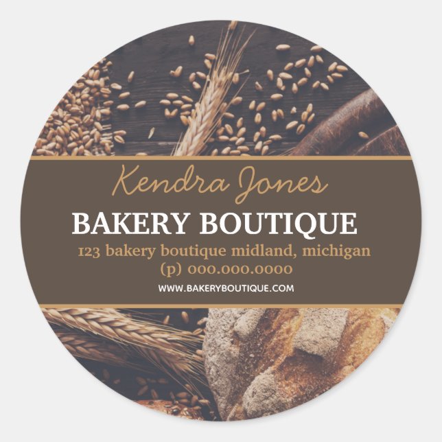 Customised Label Bakery Boutique sticker (Front)