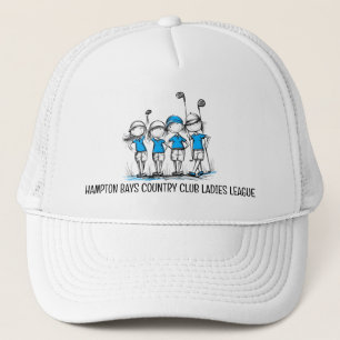 Customised Ladies Golf League BLUE Hat - Club Name