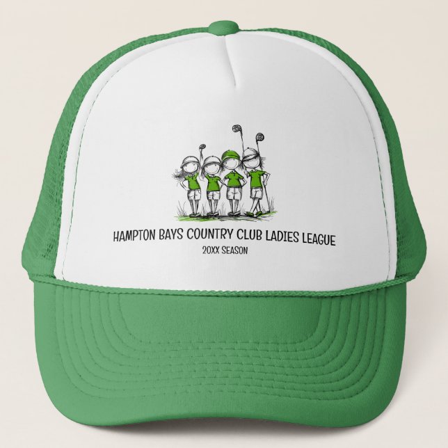 Customised Ladies Golf League Hat w/Season (Front)