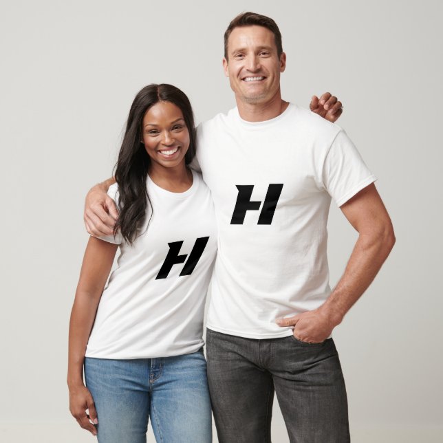Customised Letter H T-Shirt (Unisex)