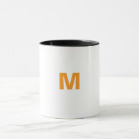 Customised letter M mug
