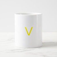 Customised letter V mug