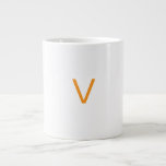 Customised letter V mug<br><div class="desc">A customized cup with the letter "V" can feature a simple,  clean design with the letter prominently displayed. The letter can be styled in a basic font or a minimalist style for a sleek look.</div>