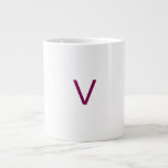 Customised letter V mug<br><div class="desc">A customized cup with the letter "V" can feature a simple,  clean design with the letter prominently displayed. The letter can be styled in a basic font or a minimalist style for a sleek look.</div>