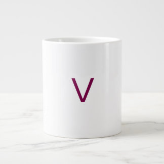 Customised letter V mug