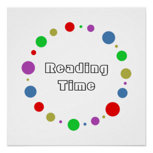 Customised Library, School Quote Colour Geometric Poster