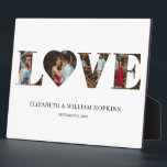 Customised Love Heart 4 Photo Plaque<br><div class="desc">Modern and elegant design printed Customised Love Heart 4 Photo Plaque that can be customised with your text. Please click the "Customise it" button and use our design tool to modify this template. Check out the Graphic Art Design store for other products that match this design!</div>