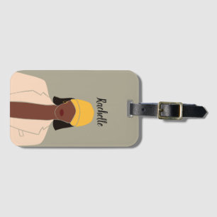 Customised Melanin Queen African American Luggage Tag